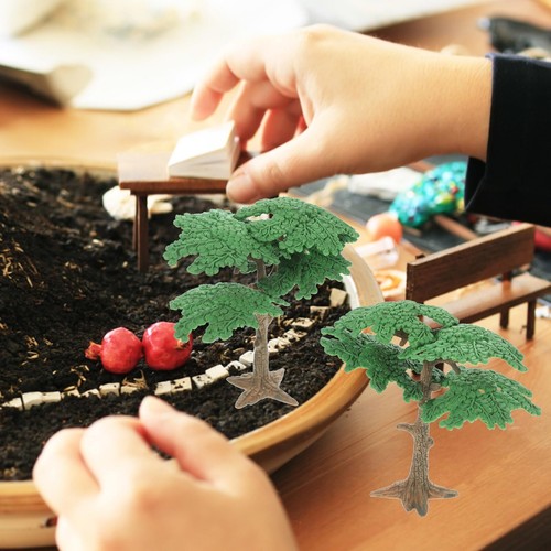 3pcs Tree Model Fake Miniature Trees Train Railways Architecture Landscape Sc... - Picture 7 of 9