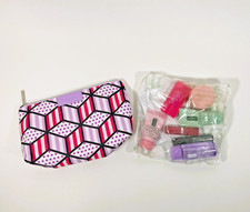 Clinique 7 Pcs Travel Size Makeup Gift Set Purple Rhombus Bag New Sealed 2024
