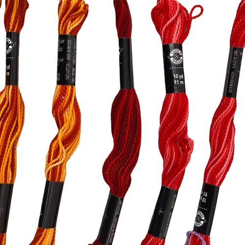 Embroidery Floss Cotton Asst Lot of 21 Skeins Various Colors Loops and Threads - Picture 5 of 10