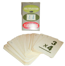 Vintage Whitman Flash Cards Help Yourself Multiplication  Extras Scrap Craft