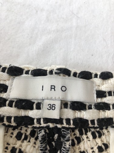 Iro axano tweed shorts Size 36 Black and White - Picture 5 of 6