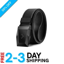 Men’s Stretchy Nylon Tactical Belt - Lightweight, Cut-to-Fit & Durable Design