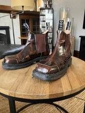 Vintage John Fluevog Wagon 240 “Chris”  Brown Patent Leather Sz 9 Fits like 10