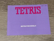 Tetris Instruction Manual Only Nintendo Nes Authentic Good Shape