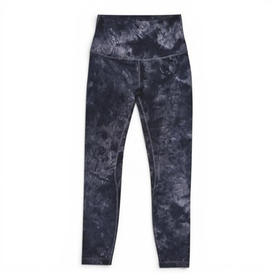 Lululemon Align High Rise Leggings 25'' Diamond Dye Pitch Grey Black Sz 4 W5CQVS