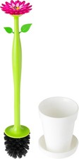 Flower Power Toilet Brush W/ Holder Set Toilet Brush W/ Daisy-shaped Handle