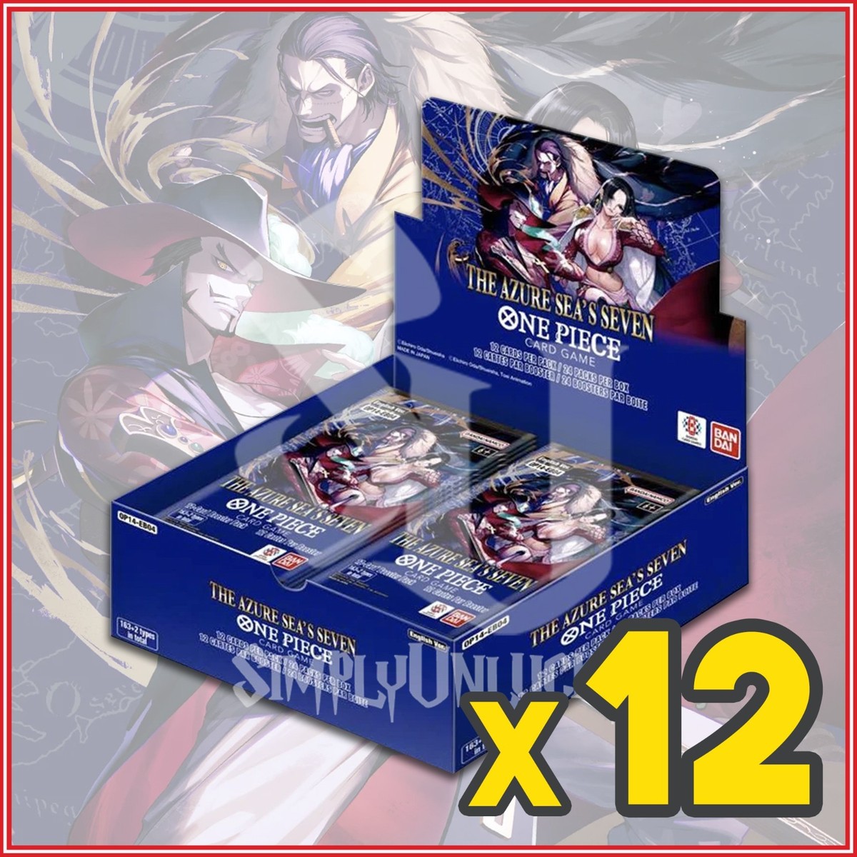 ONE PIECE CARD GAME THE AZURE SEA'S SEVEN BOOSTER BOX CASE OP14