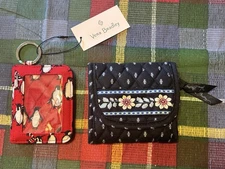 Vera Bradley Small Wallets - Older Prints, New and slightly used Lot Of 2