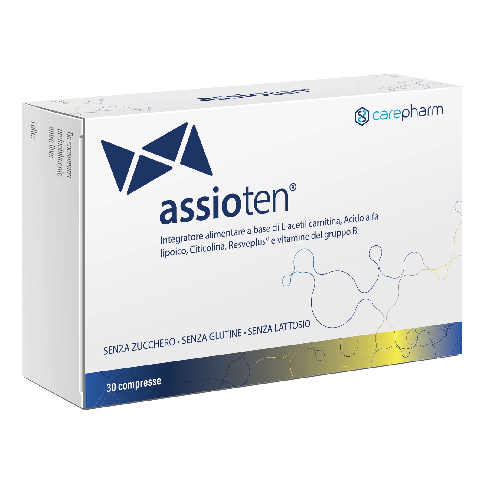 Assioten 30 Compresse Carepharm - Miglior Prezzo Online Sistema Nervoso