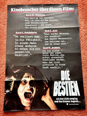 Die Bestien Kinoplakat Poster A1, Jim Mitchum, Robert Carradine