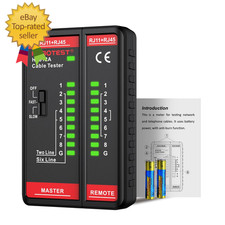 Network Cable Tester, HABOTEST HT812A with RJ45 RJ11 Port, Ethernet Cable Tester