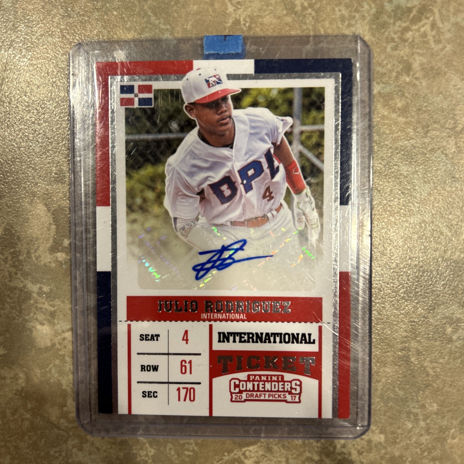 2017 Panini Contenders DP - International Ticket Autographs #3 Julio Rodriguez