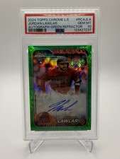 2024 Topps Chrome Logofractor Jordan Lawlar Green Rookie Auto /99 PSA 10