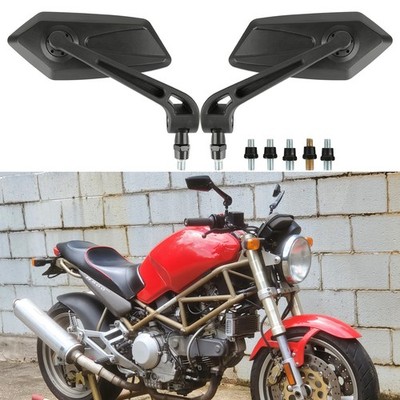 Paar Motorrad Spiegel Rückspiegel M10 M8 für Ducati Monster 900 937 821 797 1200
