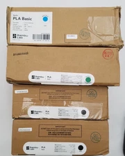 Lot of 4 Bambu Labs 3D Filament-3 PLA Basic, 1 PLA Matte