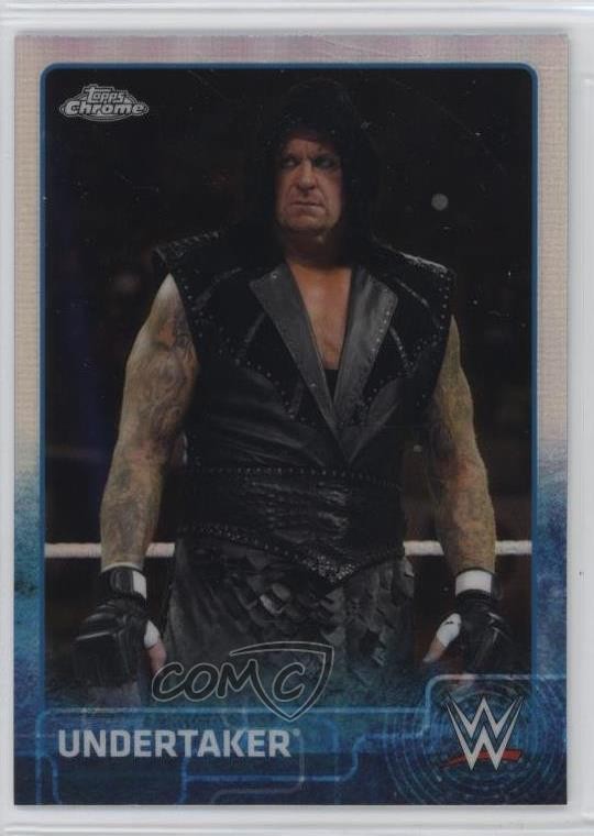 2015 Topps Chrome WWE Refractor Undertaker #74 19e1