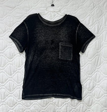 Abercrombie  Fitch - Women  s Black Burnout Lightweight T-Shirt   Size M