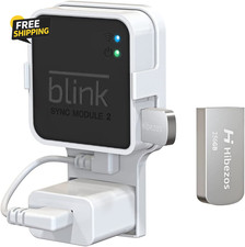 256GB USB Flash Drive and Outlet Mount for Blink Sync Module 2, save Space