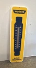 Vintage Monroe Shock Absorbers Thermometer Tin Metal Sign Garage Man Cave 26.5”
