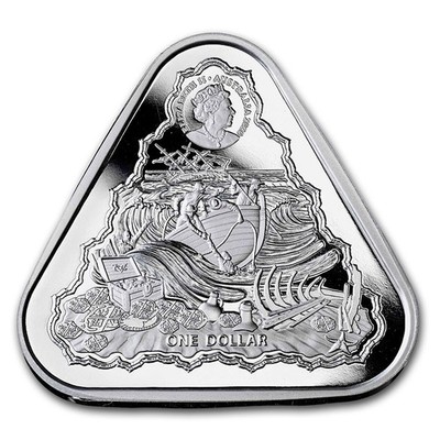 2020 Australia Shipwreck Vergulde Draeck (Gilt Dragon) 1 oz. 0.999