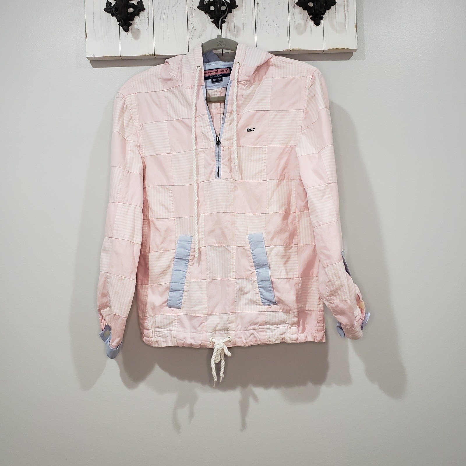 Vineyard Vines Patchwork Windbreaker Pullover Jac… - image 1