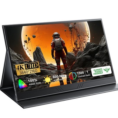 UPERFECT 15.6'' 4K Portable Monitor Second External Screen 3840*2160 HDMI USB C