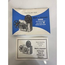 Bell  Howell Autoload Super 8 Projector Manuals 356 357Z - 057 89 