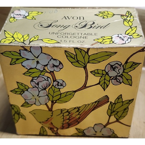 AVON Song Bird, Here's My Heart Cologne, 1.5fl.oz. Full, Vintage PLEASE READ - Picture 6 of 15