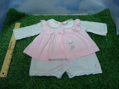 passt Xavier Roberts Kohl Patch Kleid für Softie Zuckerwatte Rosa Vintage