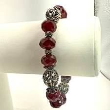 Handmade BOHO Hippie Chick Natural Stone Fashion Statement Bracelet 9"