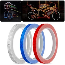 Reflective Bike Wheel Rim Stickers Safety Bicycle Cycling Reflector Tape