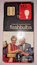 Vintage J.C. Penny M3 Clear Flashbulbs 1 Box - 11 Bulbs - 1 is Missing