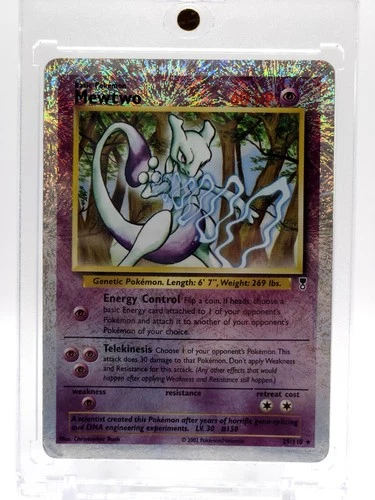 Pokemon LEGENDARY COLLECTION - #29/110 Mewtwo - Reverse Holo - ENG - Damaged
