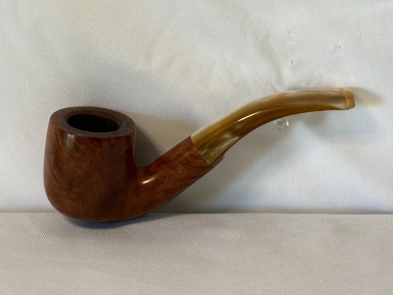 Oscar Lucite Savinelli 622 KS Italy Estate Briar Tobacco Pipe Bent Pot Nice