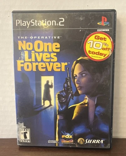 The Operative No One Lives Forever Sierra Game Sony PlayStation 2 W/ Manual