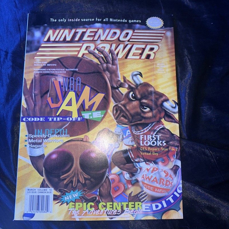 Nintendo Power Magazine Volume 70 NBA Jam w/Star Trek Poster & Inserts