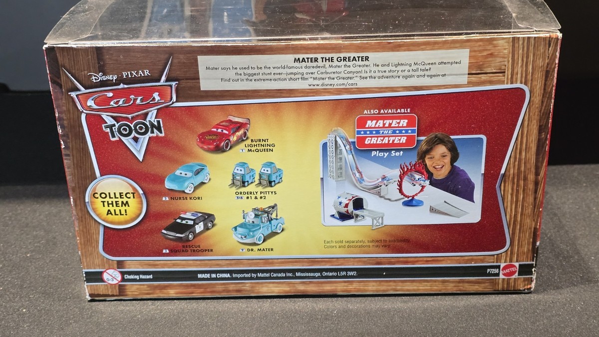 DISNEY PIXAR CARS - MATER THE GREATER - LUG, ROCKET MATER & FAN