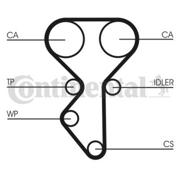 Continental Ctam Wasserpumpe + Zahnriemensatz FüR Lada Kalina Kombi 1117 2194-image