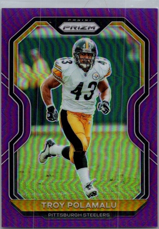 2020 Panini Prizm - Troy Polamalu #73 Purple Prizm /125