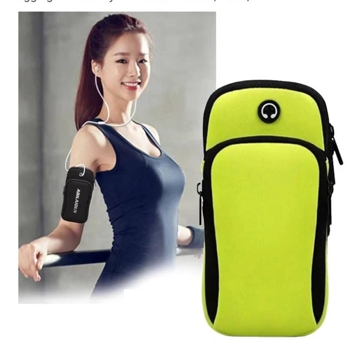 Brazalete deportivo Correr Correr Gimnasio Soporte Brazo Banda Bolsa Estuche para Teléfono Celular Foto 3 de 4