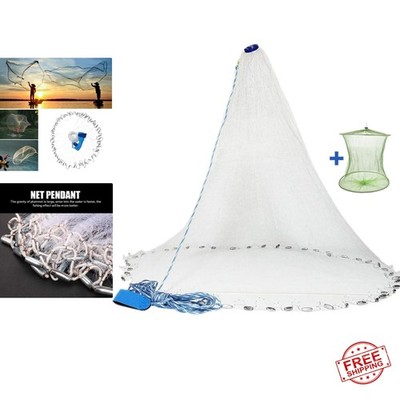 American Saltwater Fishing Cast Net for Bait Trap Fish  3ft/4ft/5ft/6ft/7ft/8f... | eBay