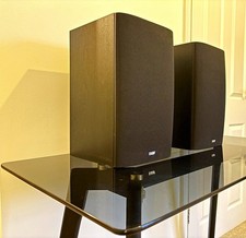 B&W DM601 S3 Bookshelf Speakers Pair Black 2.0 Bi-Wireable Banana Jack