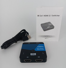 8K HDMI Switch 2 in 1 Out 4K 120Hz HDMI Switcher Support HDR10 , Dolby Vision...