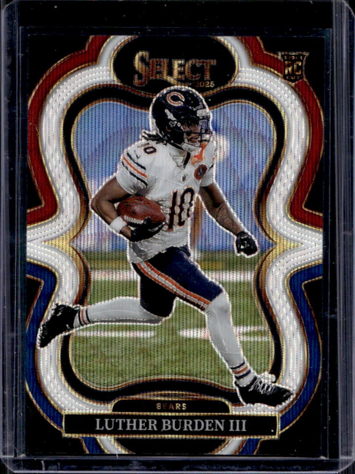 2025 Panini Select Luther Burden III Suite Level Tri-Color Prizm RC #/199 Bears