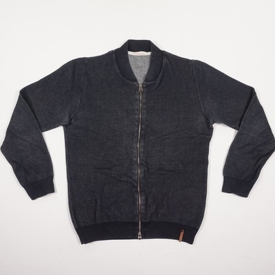 KnowledgeCotton Apparel Herren Strickjacke Gr. L Dunkelblau Baumwolle Full Zip B