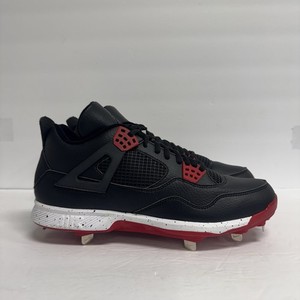 red and black jordan baseball cleats