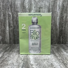 Lot of 2 Bausch Lomb 2 Pack Biotrue Multi-Purpose Contact Lens Solution 4 Total