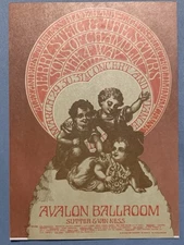 SONS of CHAMPLIN JERRY STEIG VINTAGE AVALON BALLROOM FAMILY DOG POSTCARD FD-112