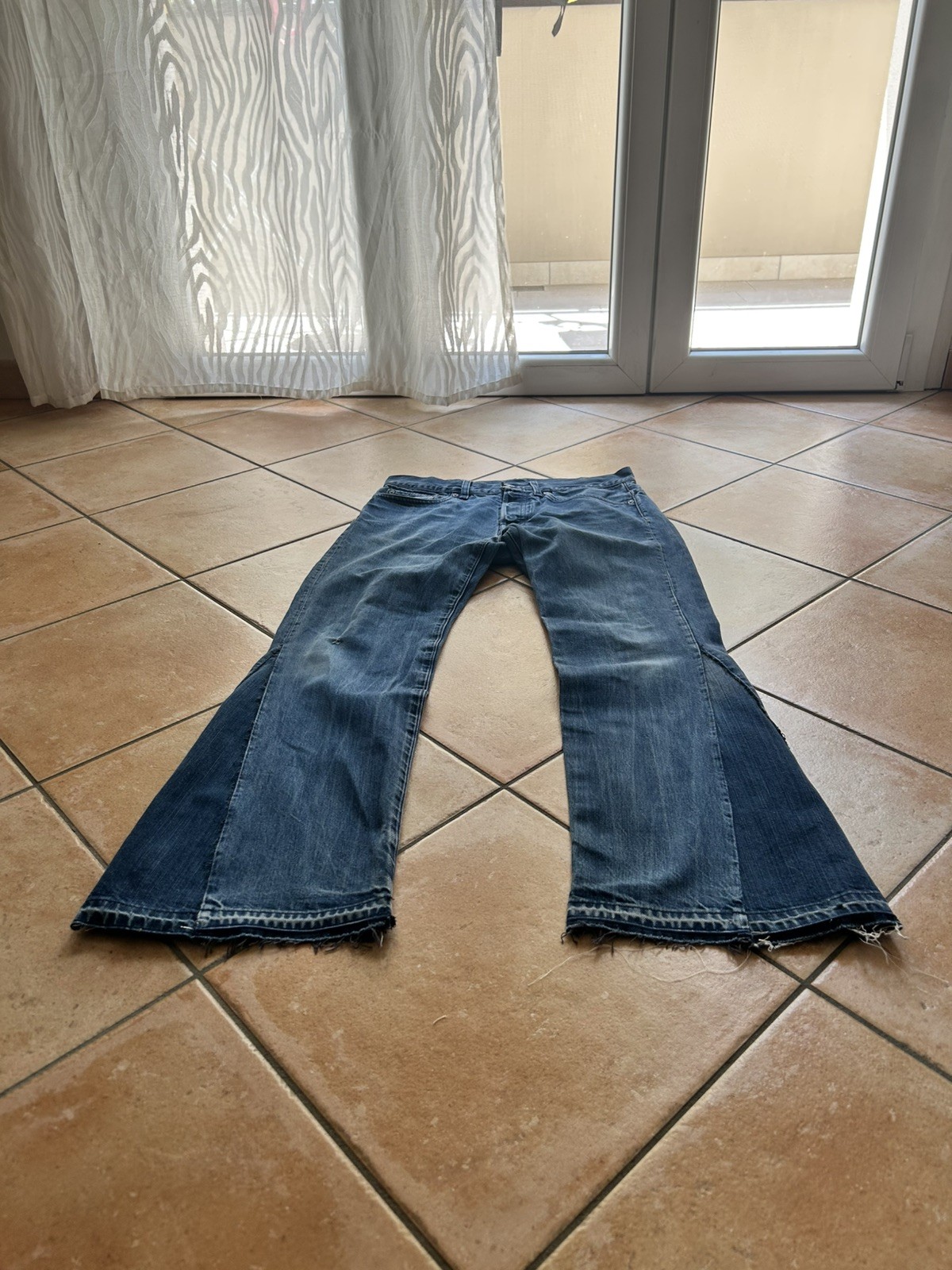jeans custom flared