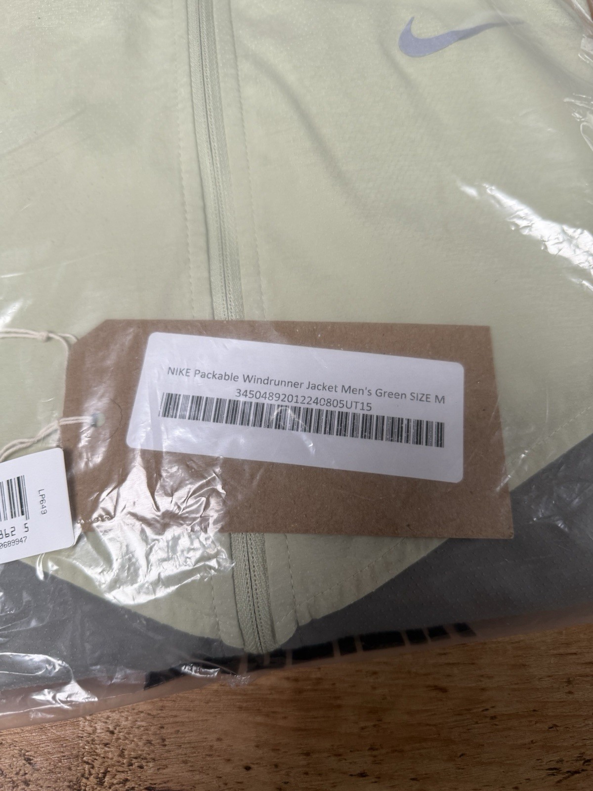 Nike Windrunner Repel Packable jacket Grey Green … - image 13